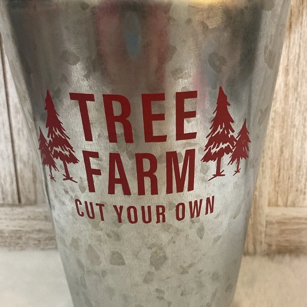 Target BP Christmas Tree Farm Metal Pail